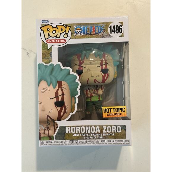 Funko Pop! One Piece Roronoa Zoro #1496 Hot Topic Exclusive #3 - Picture 1 of 8